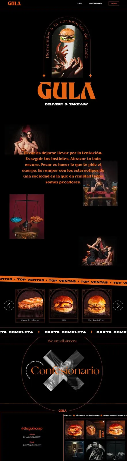 Diseño web Hamburguesería