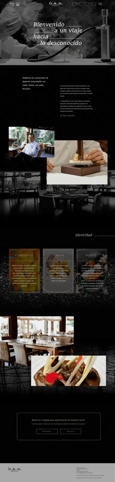 Diseño web Restaurante La Cabaña