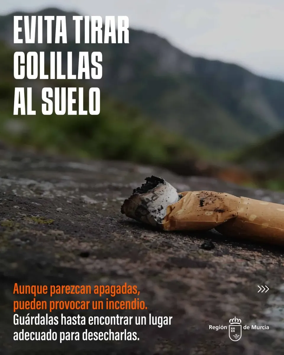 campaña de prevención de incendios de la Región de Murcia 2026