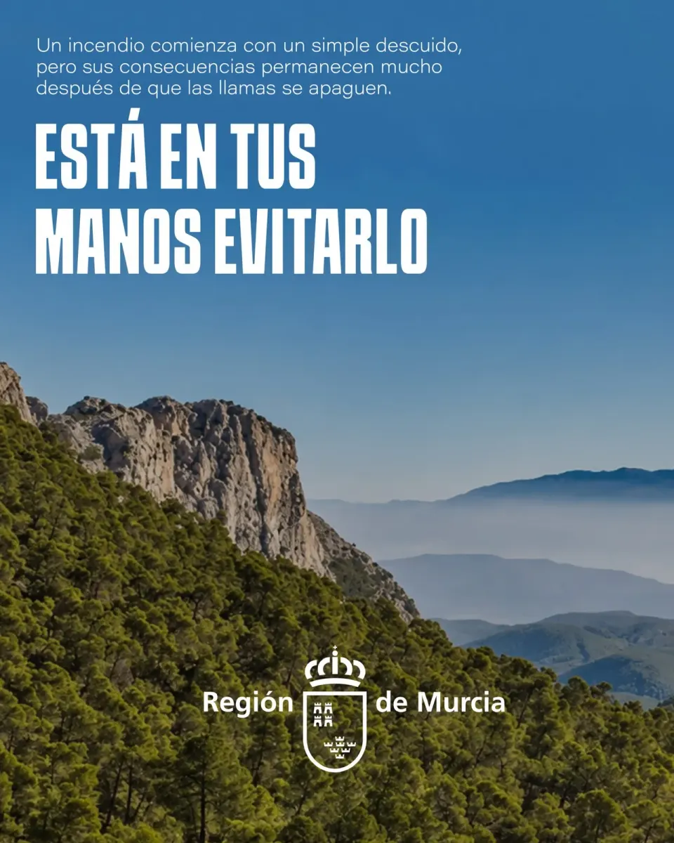 campaña de prevención de incendios de la Región de Murcia 2026